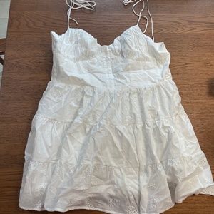 White eyelet sundress